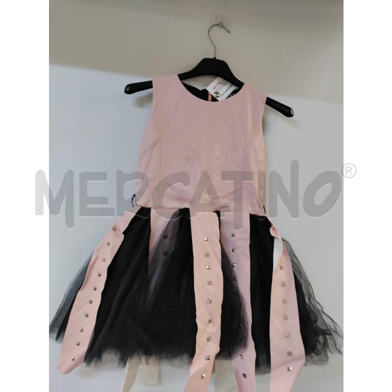 VESTITO BAMBINA MISS LULU' NERO ROSA | Mercatino dell'Usato Acerra 1