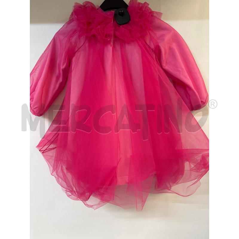 VESTITO BAMBINA MONNALISA FUXIA VELO | Mercatino dell'Usato Acerra 2
