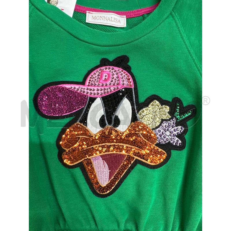VESTITO BAMBINA MONNALISA VERDE CON STRASS | Mercatino dell'Usato Acerra 1