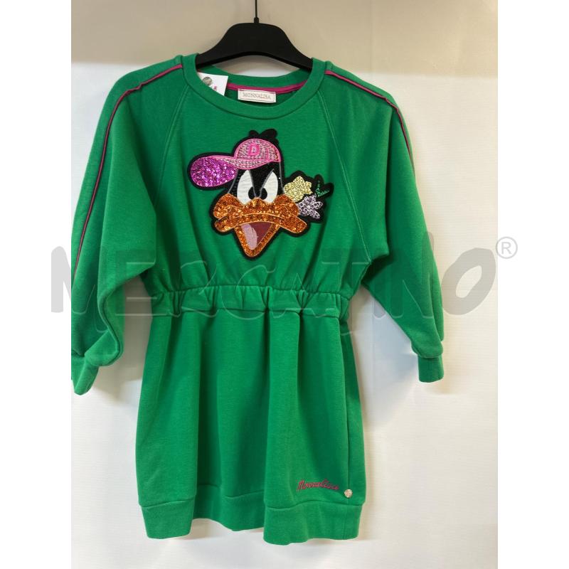 VESTITO BAMBINA MONNALISA VERDE CON STRASS | Mercatino dell'Usato Acerra 2