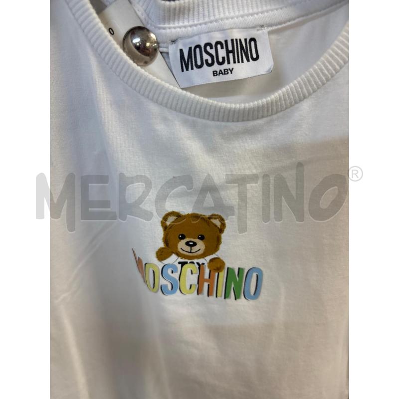 VESTITO BAMBINA MOSCHINO BIANCO CON ORSACCHIOTTO | Mercatino dell'Usato Acerra 3