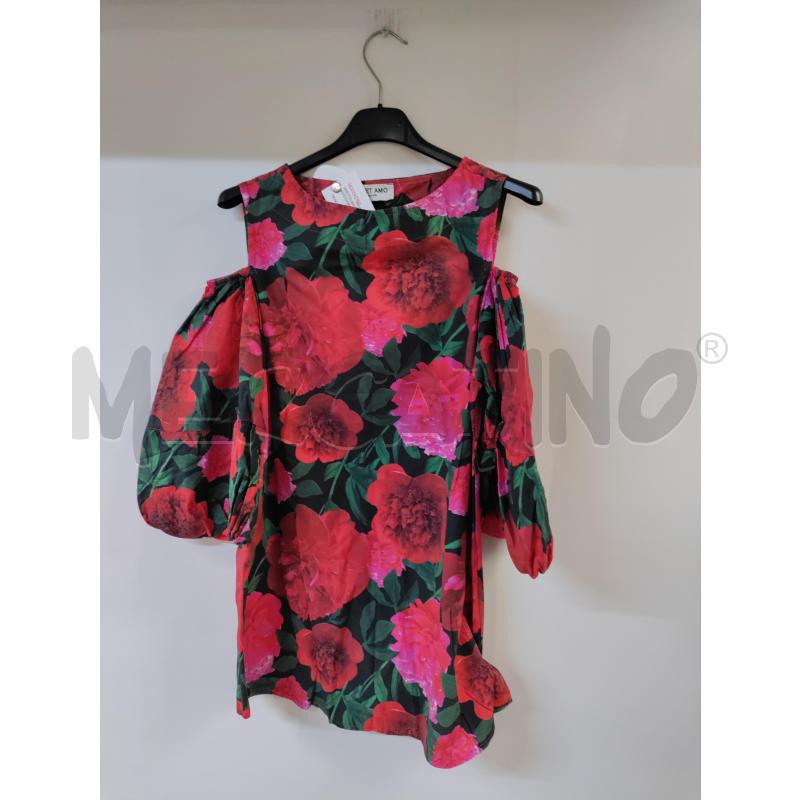 VESTITO BAMBINA ODIET AMO FIORI ROSSO | Mercatino dell'Usato Acerra 1