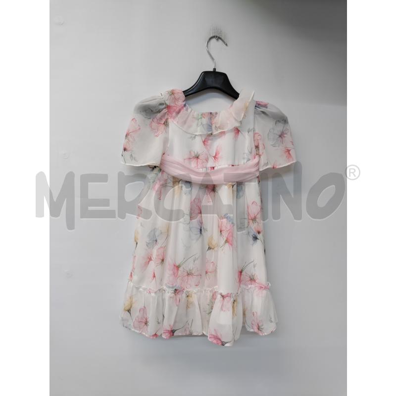 VESTITO BAMBINA PATACHOU BIANCO ROSA | Mercatino dell'Usato Acerra 1