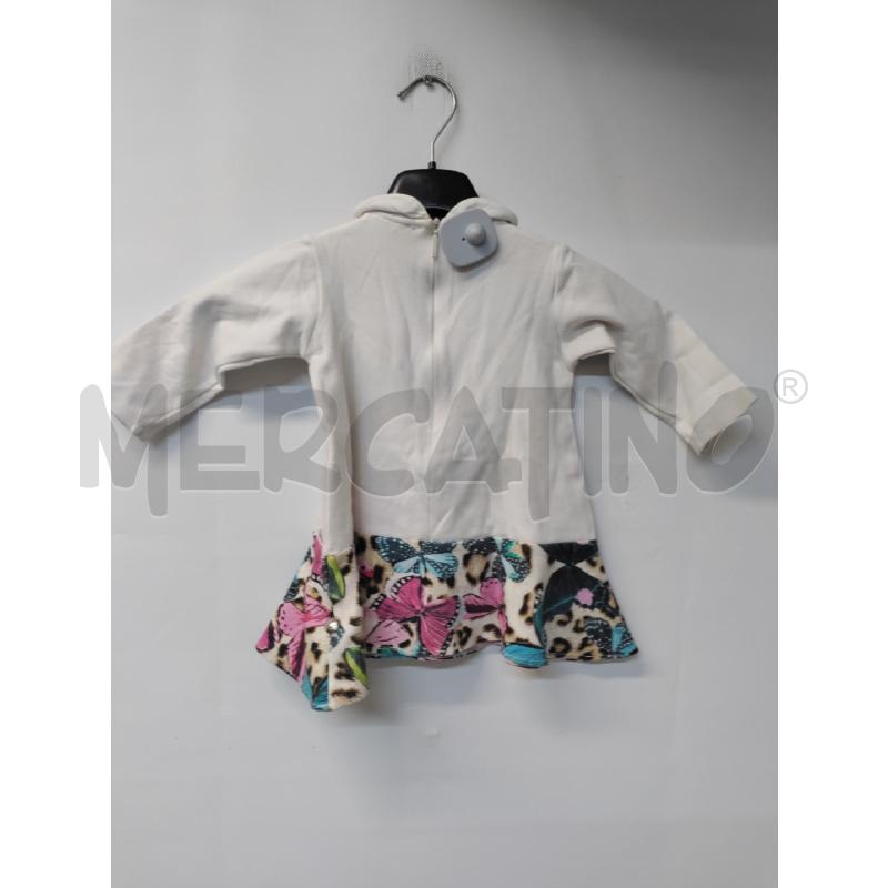 VESTITO BAMBINA ROBERTO CAVALLI BIANCO FARFALLE | Mercatino dell'Usato Acerra 2
