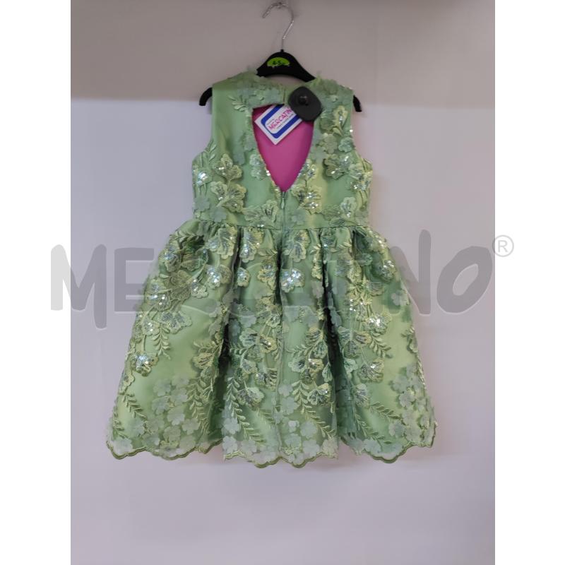 VESTITO BAMBINA VERDE STRASS PETIT | Mercatino dell'Usato Acerra 2