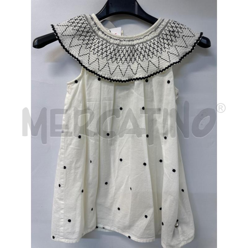 VESTITO BAMBINA ZARA BIANCO NERO | Mercatino dell'Usato Acerra 1