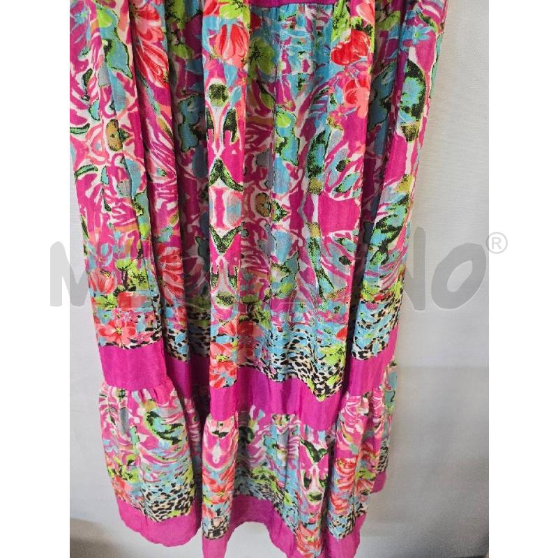VESTITO DONNA ANTICA SARTORIA GIACOMO CINQUE FUXIAVERDE | Mercatino dell'Usato Acerra 2