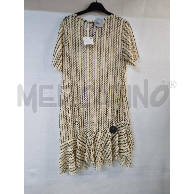 VESTITO DONNA BEIGE BLU TRAFORATO | Mercatino dell'Usato Acerra 2