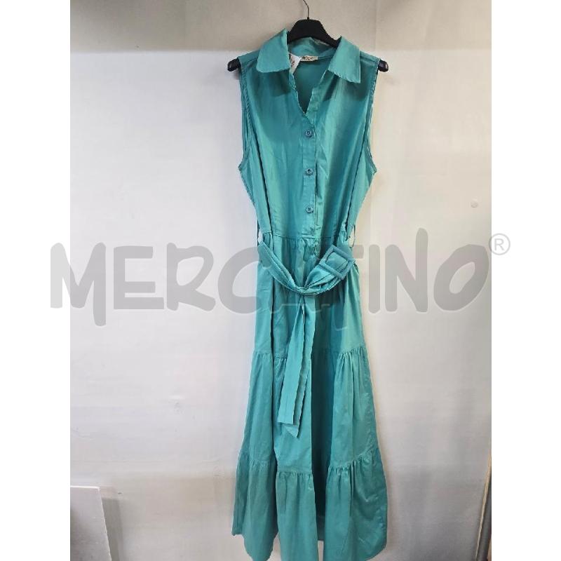 VESTITO DONNA BELENA VERDE LUNGO | Mercatino dell'Usato Acerra 1