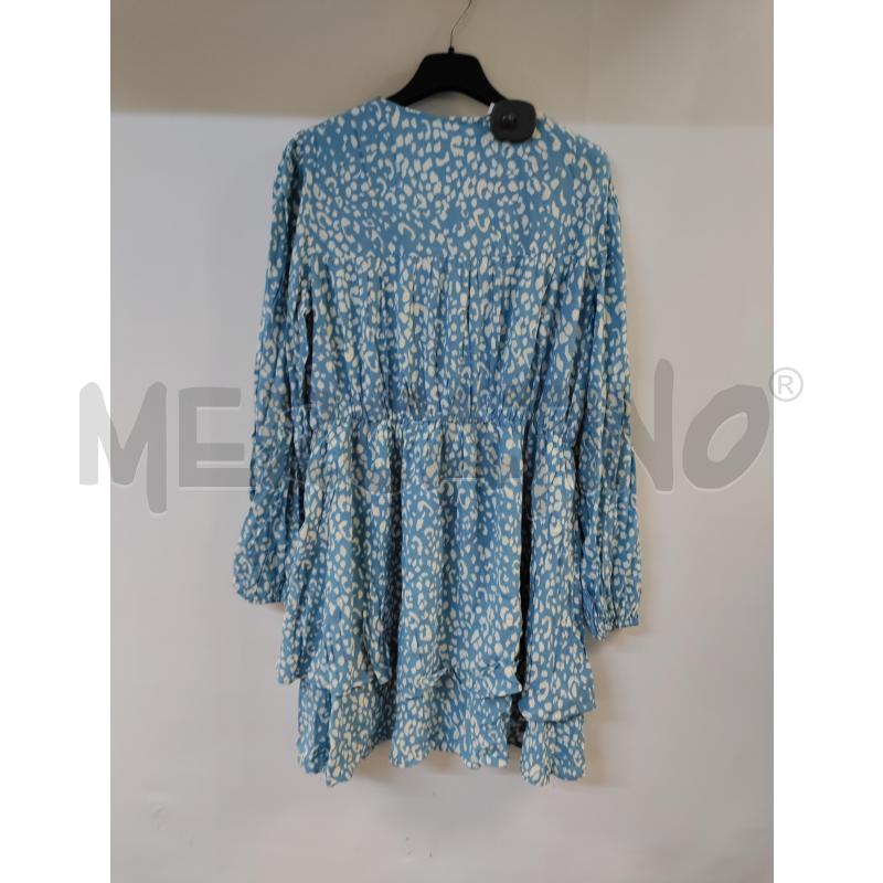 VESTITO DONNA BIANCO CELESTE ZARA  | Mercatino dell'Usato Acerra 2