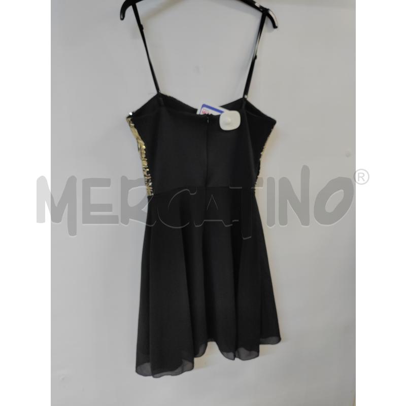 VESTITO DONNA CAMOMILA NERO PAIETTE GIALLO | Mercatino dell'Usato Acerra 2