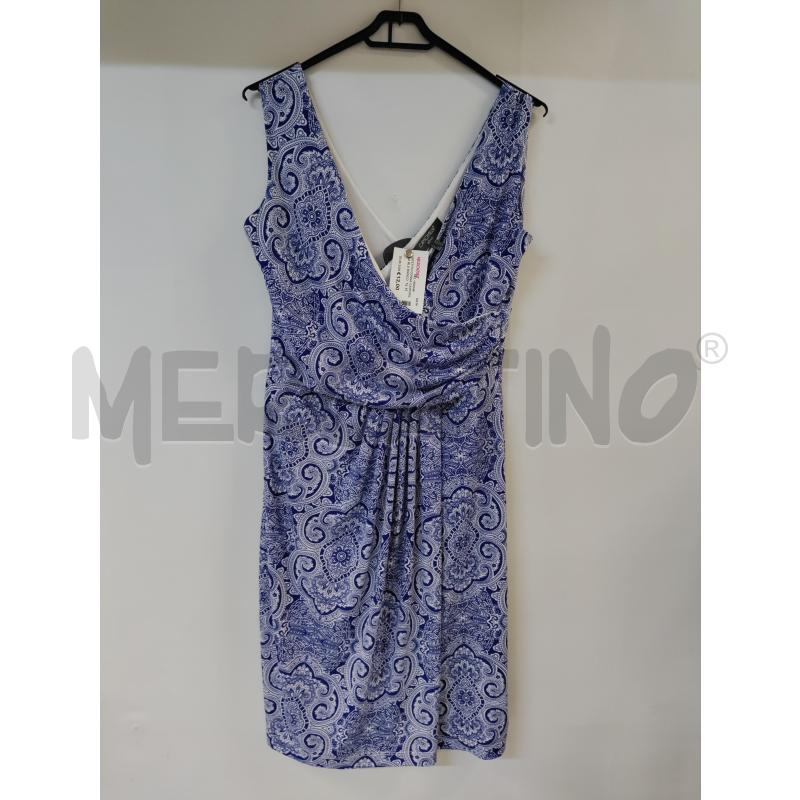 VESTITO DONNA CAMOMILLA BLU BIANCO | Mercatino dell'Usato Acerra 1