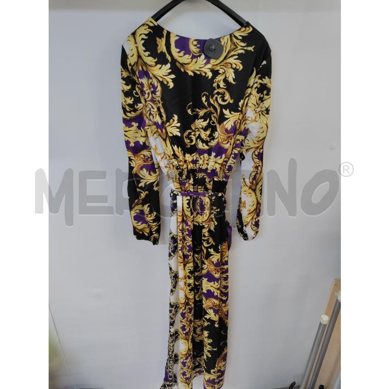 VESTITO DONNA CAMOMILLA NERO VIOLA GIALLO | Mercatino dell'Usato Acerra 2