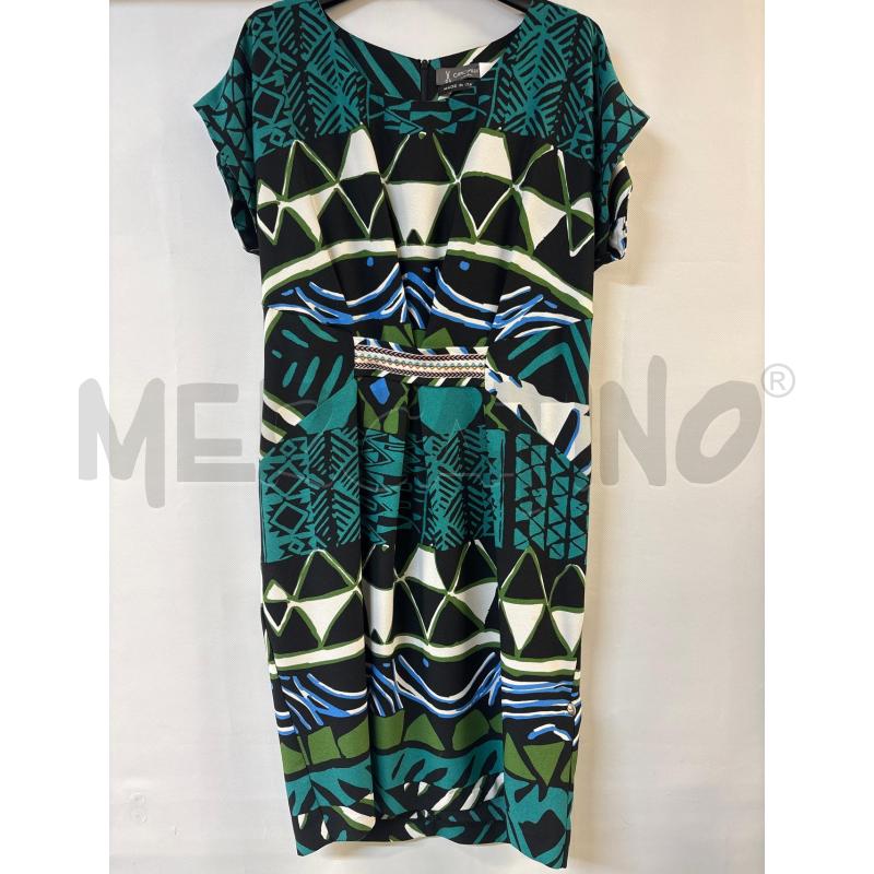 VESTITO DONNA CAMOMILLA VERDE NERO | Mercatino dell'Usato Acerra 1