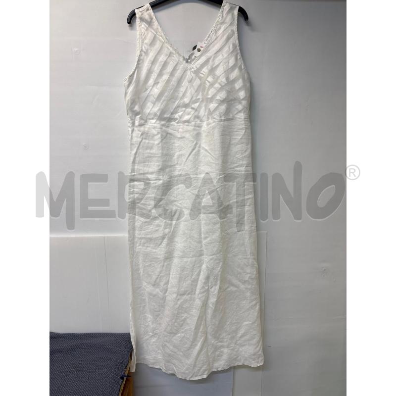 VESTITO DONNA CANNELLA BIANCO LUNGO | Mercatino dell'Usato Acerra 1