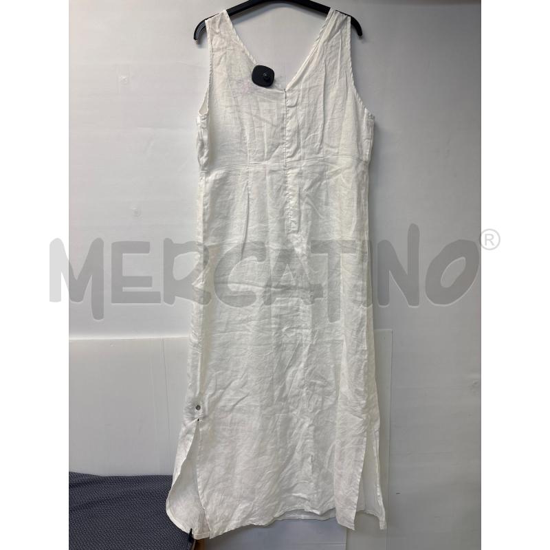 VESTITO DONNA CANNELLA BIANCO LUNGO | Mercatino dell'Usato Acerra 2