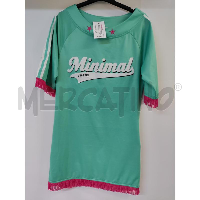 VESTITO DONNA CELESTE BIANCO MINIMAL | Mercatino dell'Usato Acerra 2
