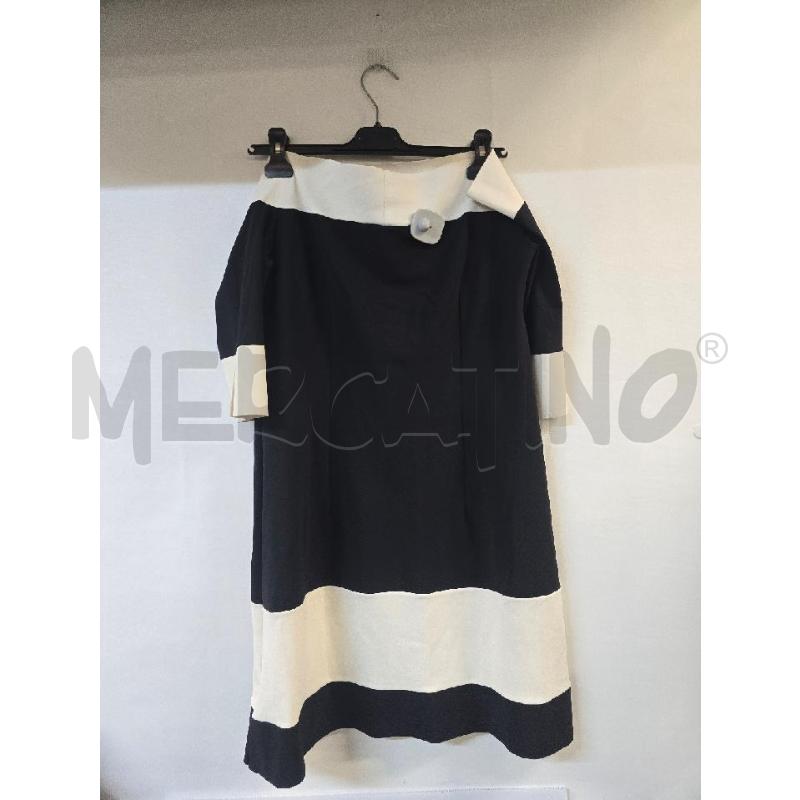 VESTITO DONNA CHIARA BONI NERO BIANCO | Mercatino dell'Usato Acerra 2