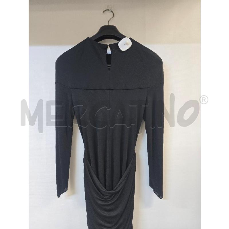 VESTITO DONNA CREASY NERO CON FASCIA | Mercatino dell'Usato Acerra 3