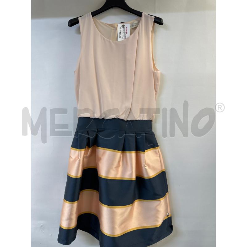 VESTITO DONNA CRISTINA GAVIOLI BLU ROSA | Mercatino dell'Usato Acerra 1