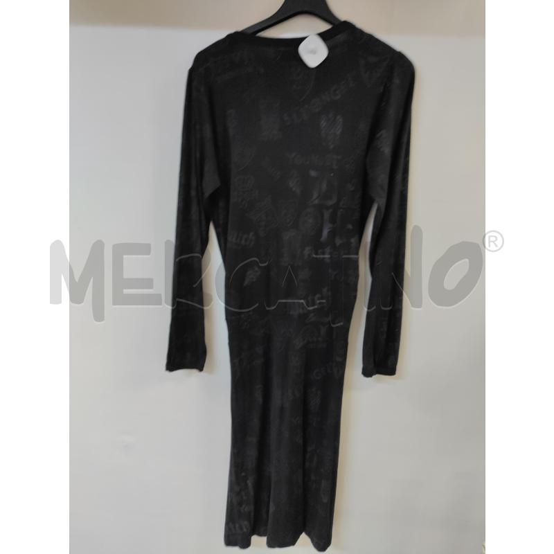 VESTITO DONNA DATCH NERO CON SCRITTE | Mercatino dell'Usato Acerra 2