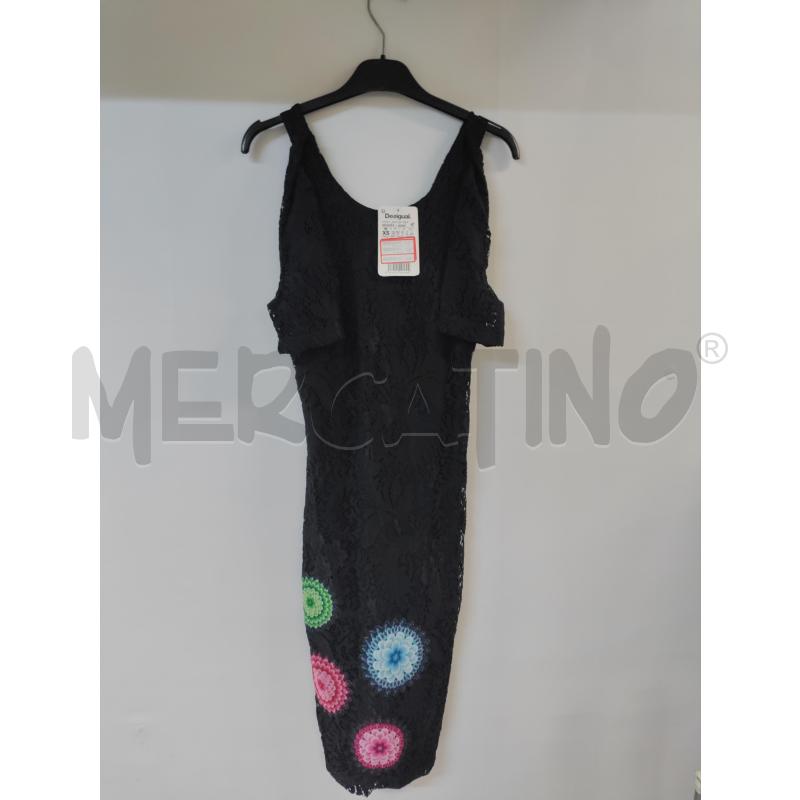 VESTITO DONNA DESIGUAL NEROMERLETTO MANDALA COLORATI | Mercatino dell'Usato Acerra 1