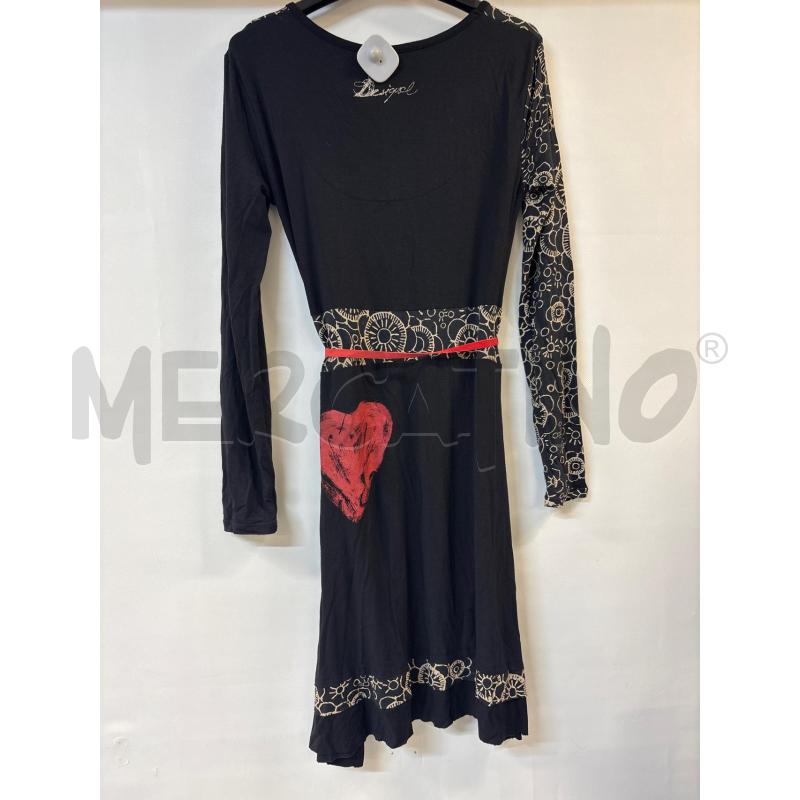VESTITO DONNA DESIGUAL NERO BEIGE LIFE ROSSO  | Mercatino dell'Usato Acerra 2