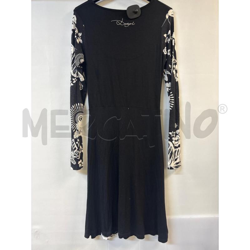 VESTITO DONNA DESIGUAL NERO BIANCO | Mercatino dell'Usato Acerra 2