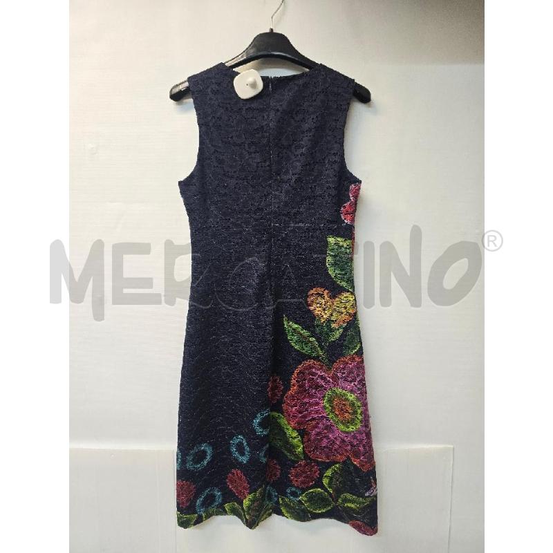 VESTITO DONNA DESIGUAL RIVAMATO BLU FIORI | Mercatino dell'Usato Acerra 2
