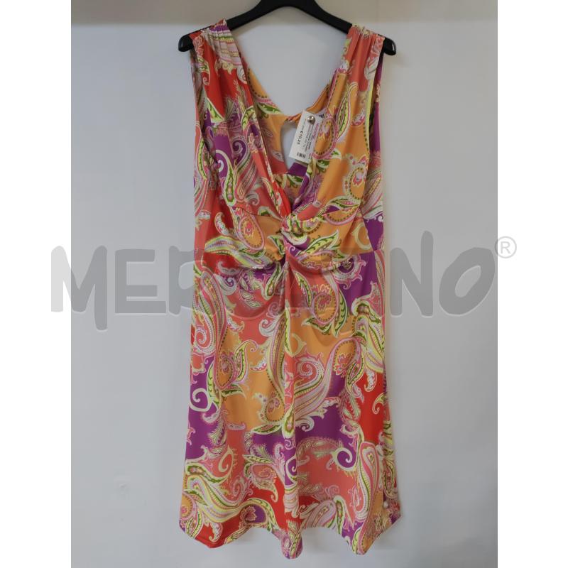 VESTITO DONNA DORABELLA ARANCIONE VIOLA | Mercatino dell'Usato Acerra 1