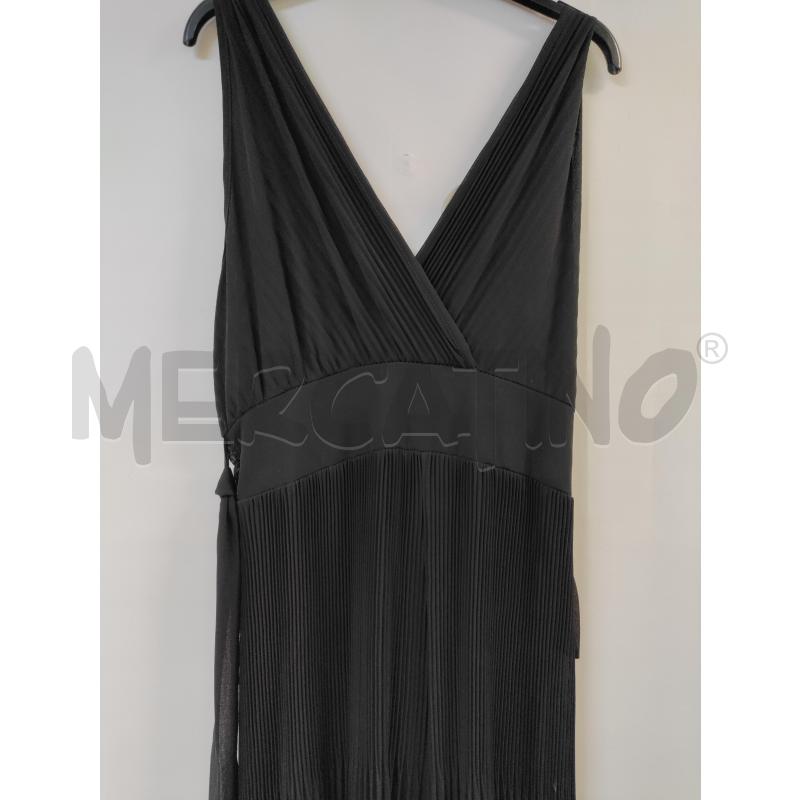VESTITO DONNA ECO NERO PLISSETTATO | Mercatino dell'Usato Acerra 2
