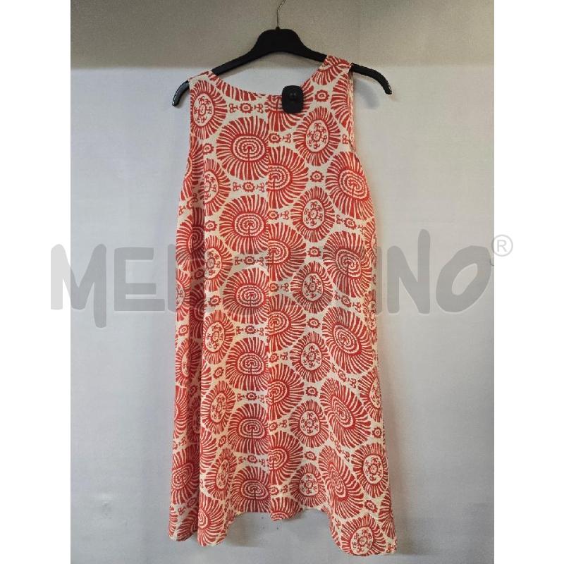VESTITO DONNA ELENA P ARANCIONE BIANCO | Mercatino dell'Usato Acerra 2