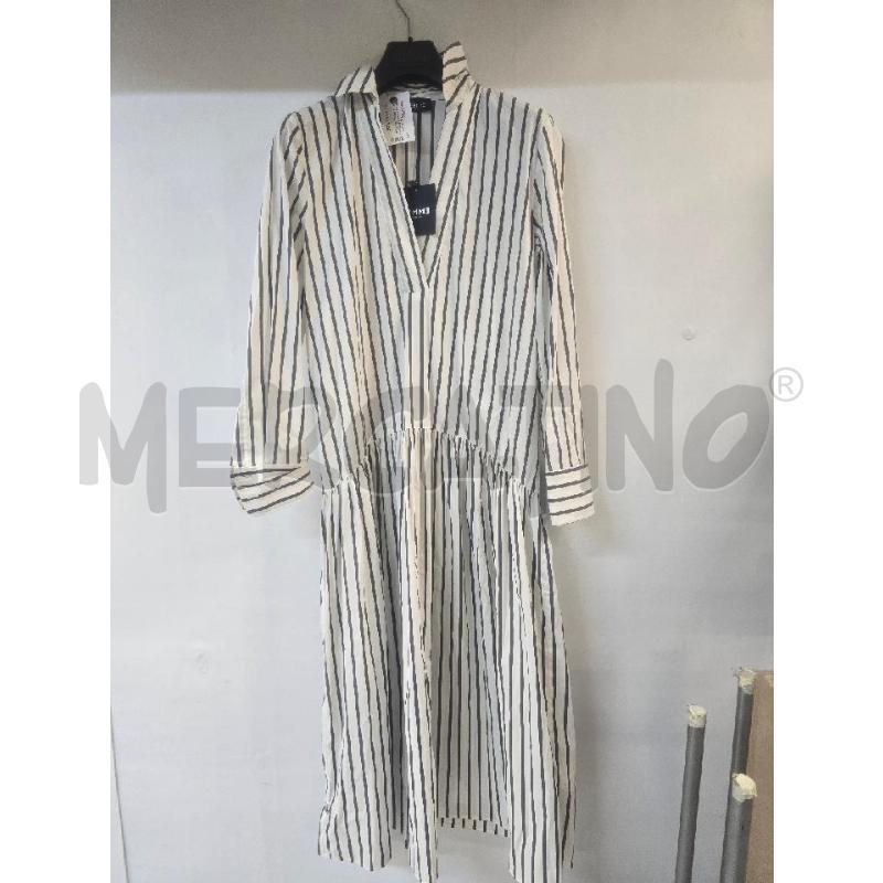 VESTITO DONNA EMME MARELLA BIANCO GRIGIO | Mercatino dell'Usato Acerra 1