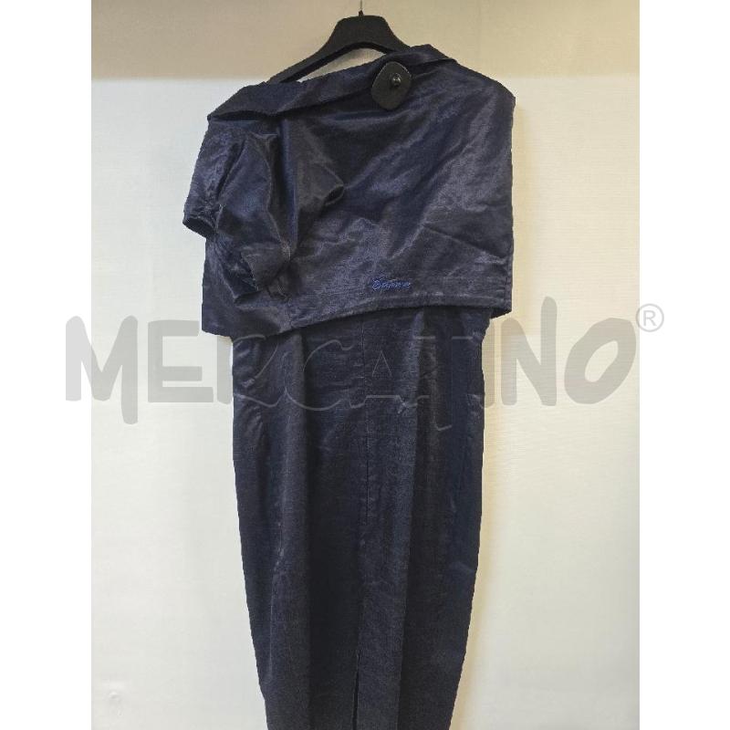 VESTITO DONNA ETENSIVE BLU TUBINO+COPRISPALLA | Mercatino dell'Usato Acerra 2