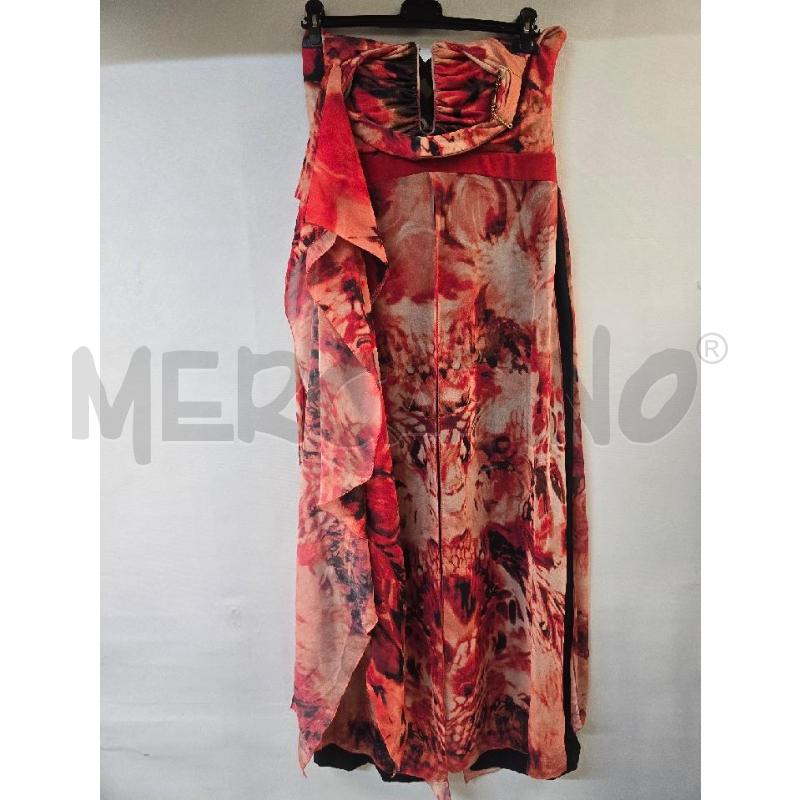 VESTITO DONNA FEDERICA HALIERI ARANCIONE STOLA+TUTA+POCHETTE | Mercatino dell'Usato Acerra 1