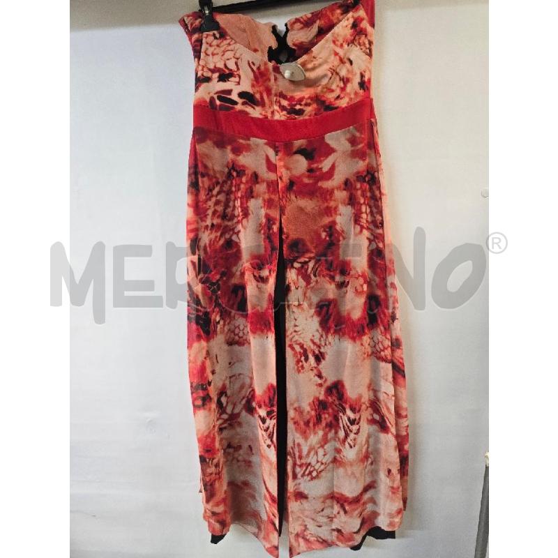 VESTITO DONNA FEDERICA HALIERI ARANCIONE STOLA+TUTA+POCHETTE | Mercatino dell'Usato Acerra 2
