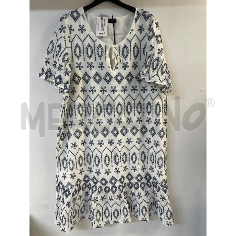 VESTITO DONNA FIORELLA RUBINO BIANCO BLU | Mercatino dell'Usato Acerra 1