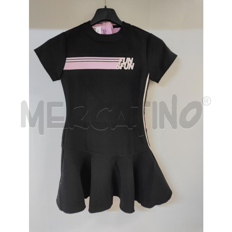 VESTITO DONNA FUN&FUN NERO ROSA | Mercatino dell'Usato Acerra 1