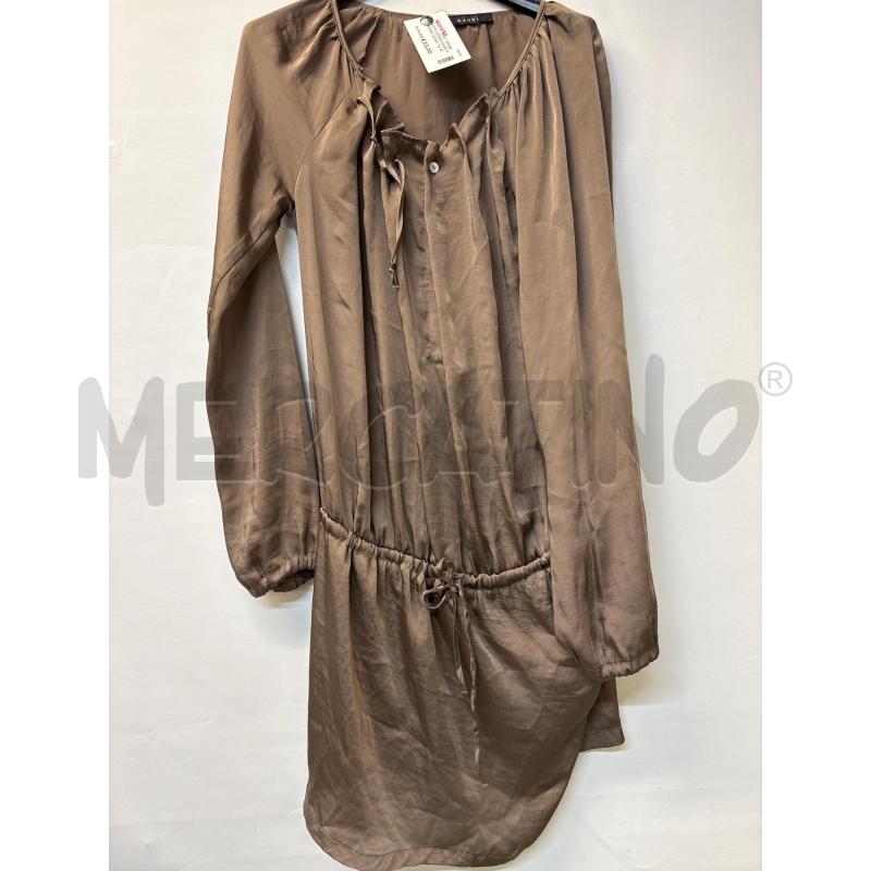 VESTITO DONNA GAUDÌ MARRONE LUCIDO | Mercatino dell'Usato Acerra 1