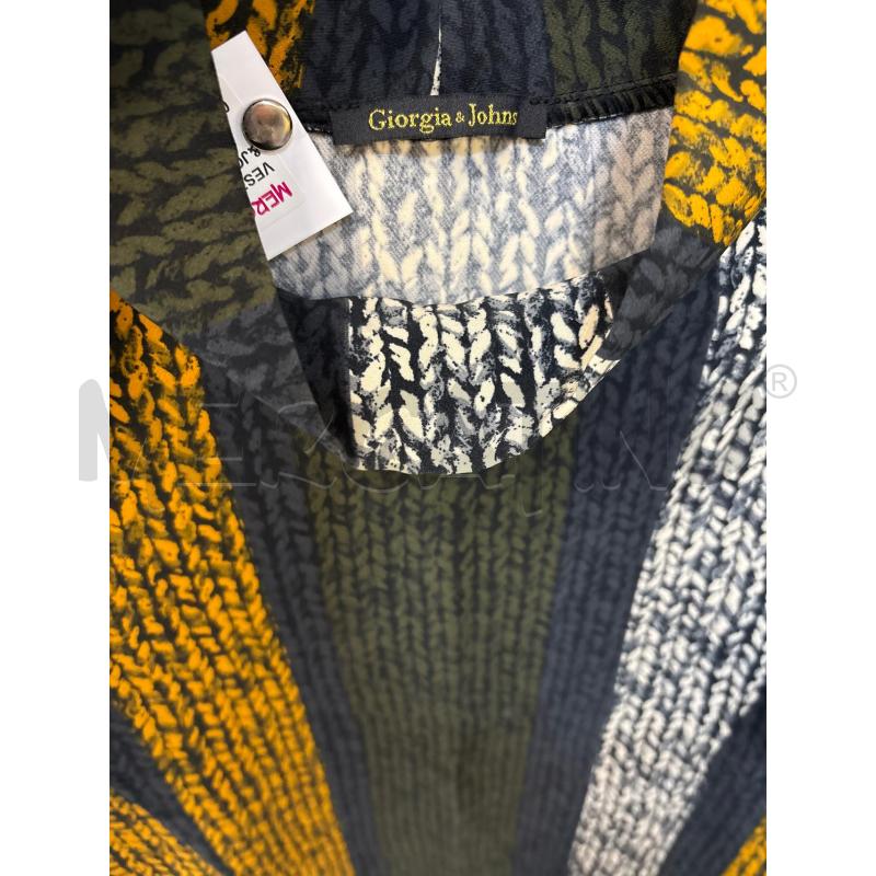 VESTITO DONNA GIORGIA&JOHNS BLU VERDE GIALLO | Mercatino dell'Usato Acerra 3