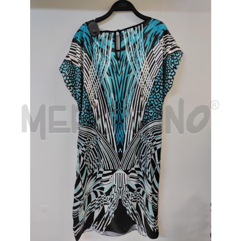 VESTITO DONNA GIULIA VALLI AZZURRO NERO LUCIDO | Mercatino dell'Usato Acerra 2
