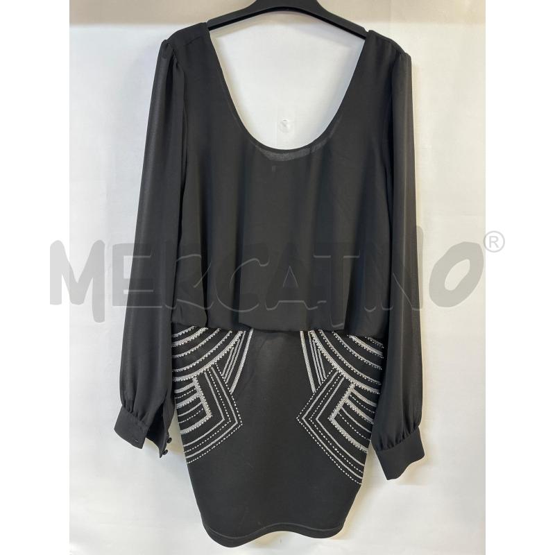 VESTITO DONNA GUAPA NERO PAIETTE GRIGIO | Mercatino dell'Usato Acerra 1