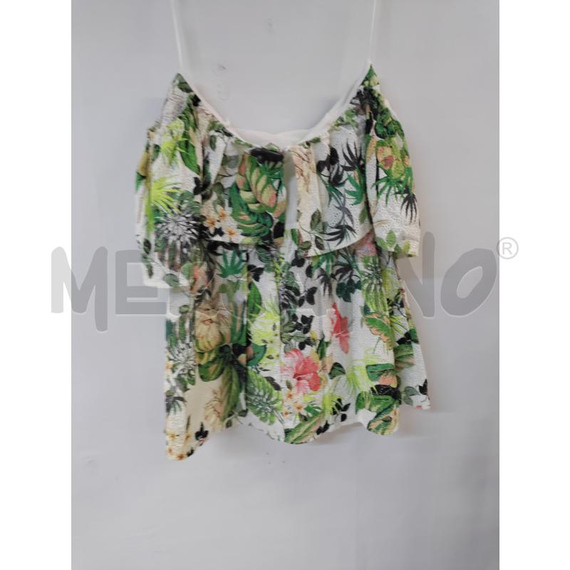 VESTITO DONNA GUESS BEIGE FOGLIE VERDI | Mercatino dell'Usato Acerra 2