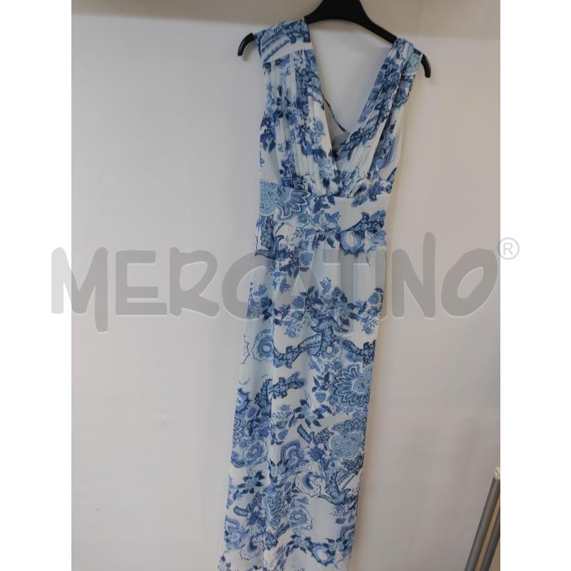 VESTITO DONNA GUESS BIANCO CELESTE VELO LUNGO | Mercatino dell'Usato Acerra 1