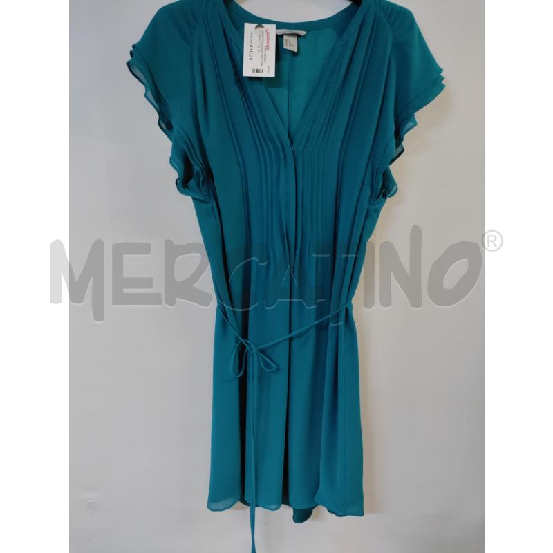 VESTITO DONNA H&M VERDE VELO | Mercatino dell'Usato Acerra 1