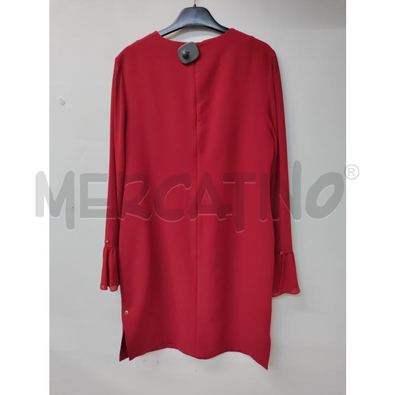 VESTITO DONNA KOCCA ROSSO MANICHE VELO | Mercatino dell'Usato Acerra 2