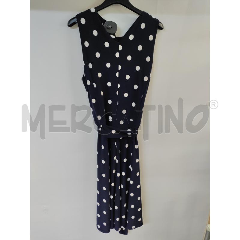 VESTITO DONNA LAUREN RALPH LAUREN BLU POIS BIANCO | Mercatino dell'Usato Acerra 2