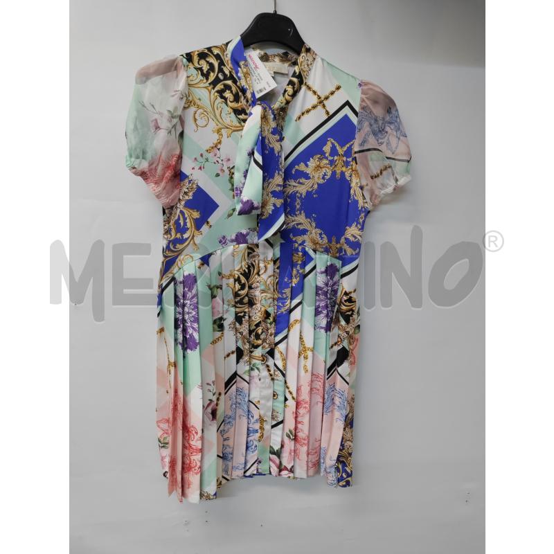 VESTITO DONNA LE BELLISSIME FANTASIA ROSA CELESTE BLU | Mercatino dell'Usato Acerra 1
