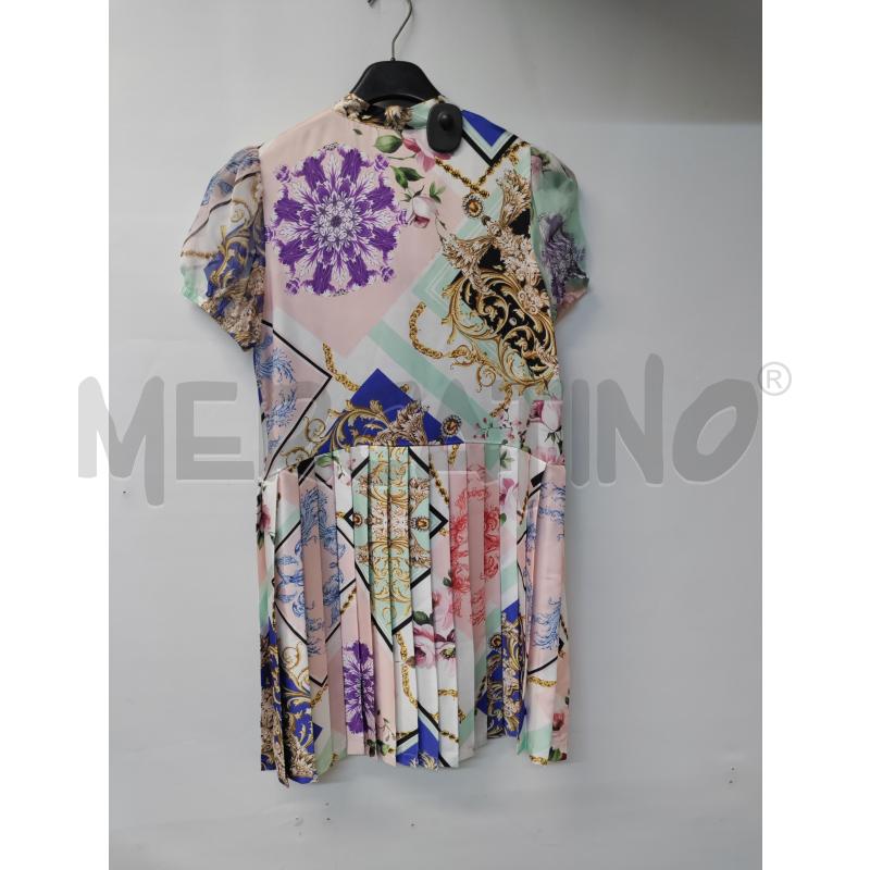 VESTITO DONNA LE BELLISSIME FANTASIA ROSA CELESTE BLU | Mercatino dell'Usato Acerra 2