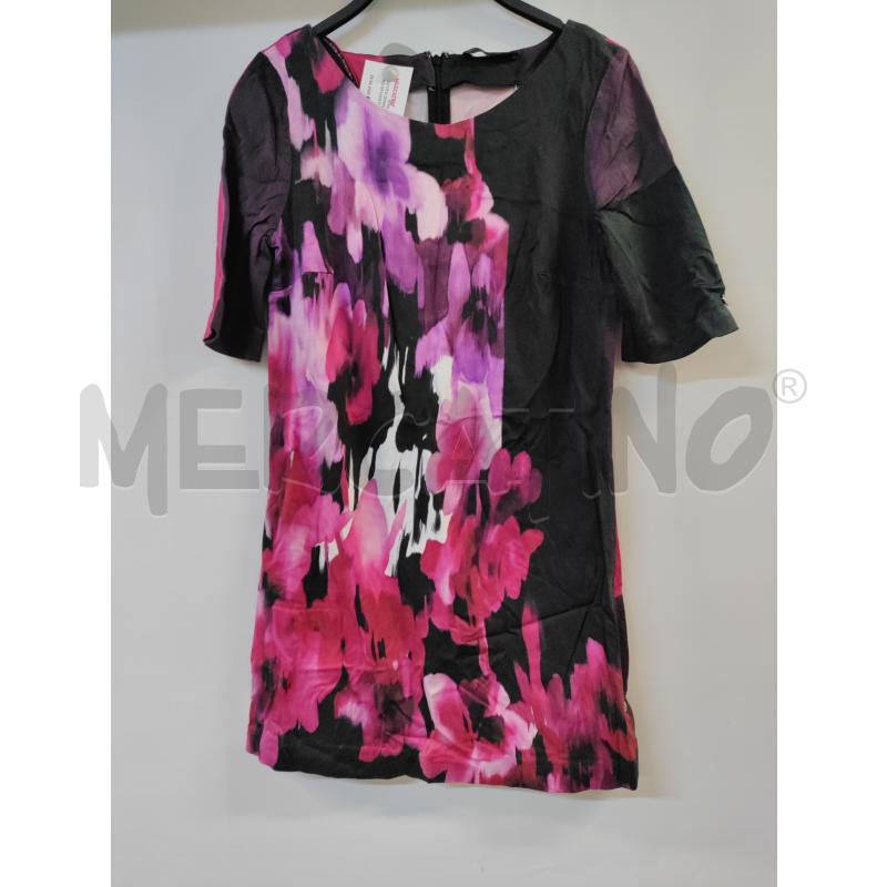 VESTITO DONNA LIUJO NERO SFUMATO VIOLA ROSA | Mercatino dell'Usato Acerra 1